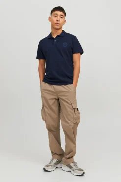 Jack & Jones Polo Monocolor Navy Discount