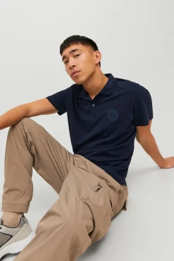 Jack & Jones Polo Monocolor Navy Discount