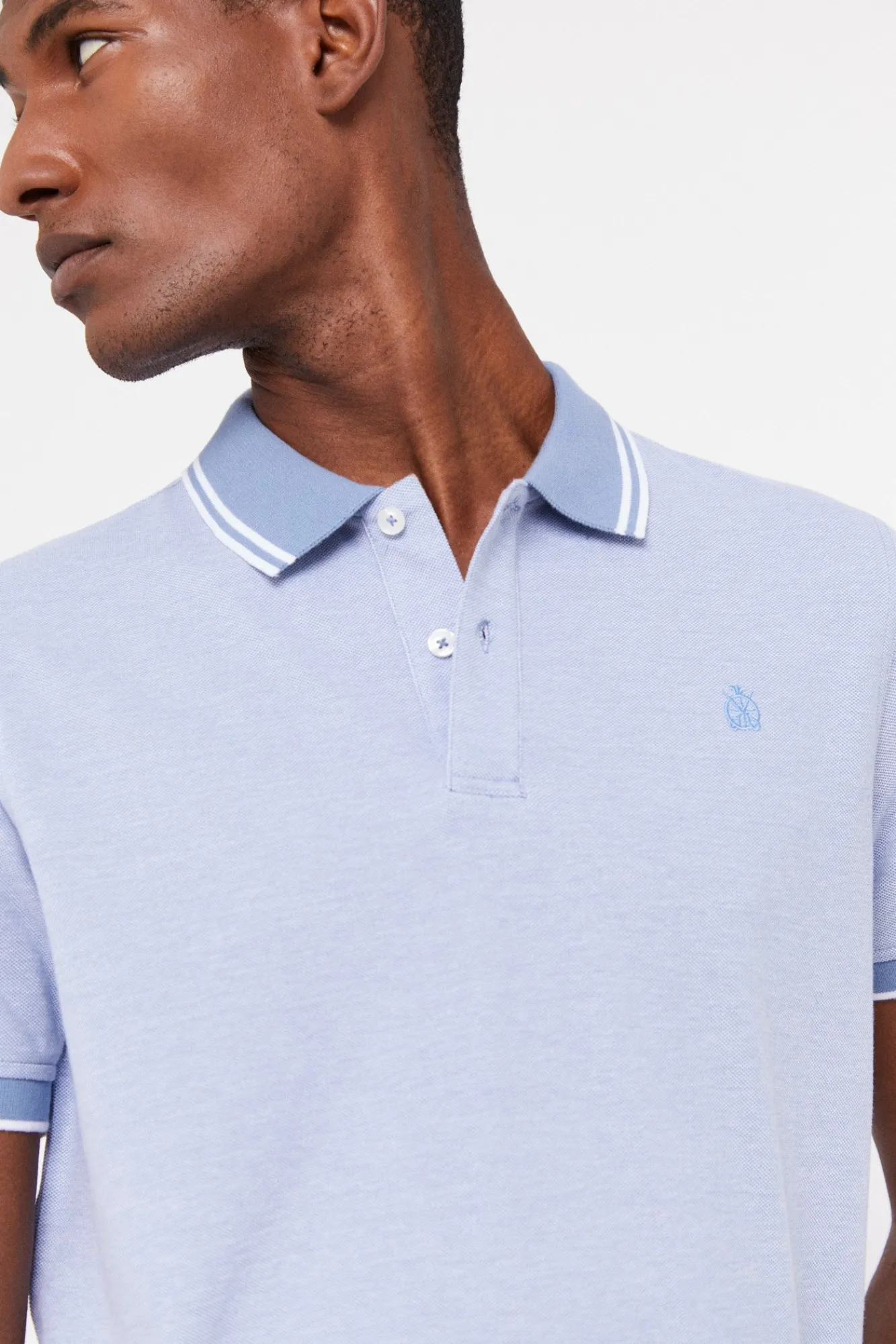 Cortefiel Polo Oxford Tip Azul Online