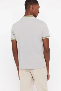 Cortefiel Polo Oxford Tip Kaki Outlet