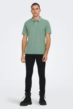 Only & Sons Polo Pique Verde Online