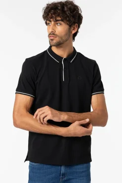 Tiffosi Polo Pique Negro Sale
