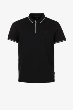 Tiffosi Polo Pique Negro Sale