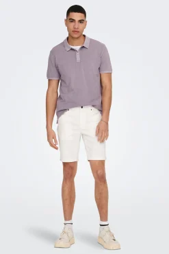 Only & Sons Polo Pique Morado Clearance