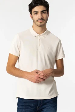 Tiffosi Polo Pique Marron Outlet