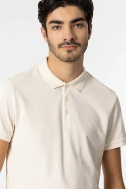 Tiffosi Polo Pique Marron Outlet