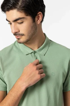 Tiffosi Polo Pique Verde Hot