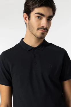 Tiffosi Polo Pique Navy Outlet