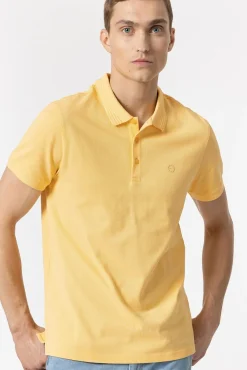 Tiffosi Polo Pique Amarillo