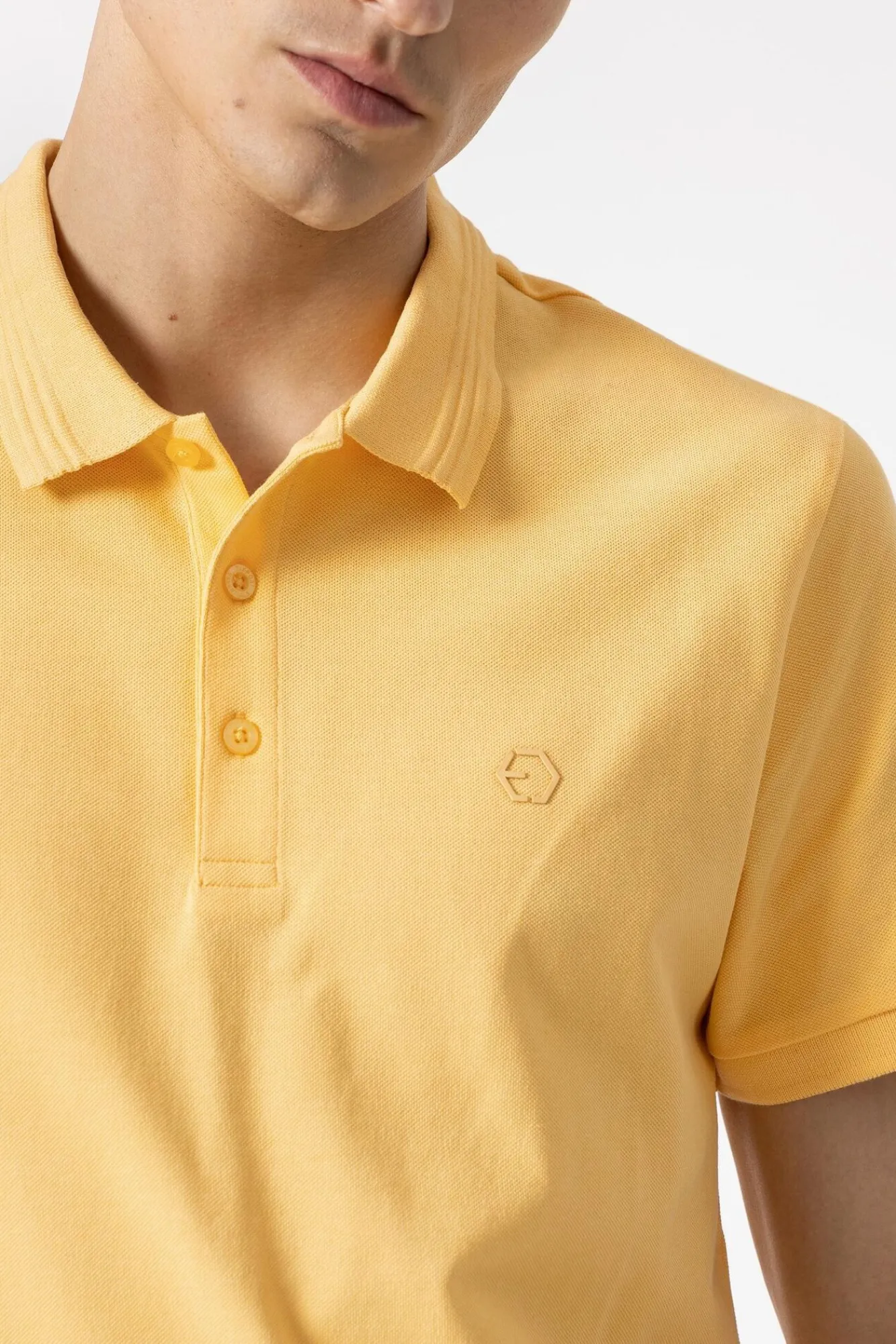 Tiffosi Polo Pique Amarillo