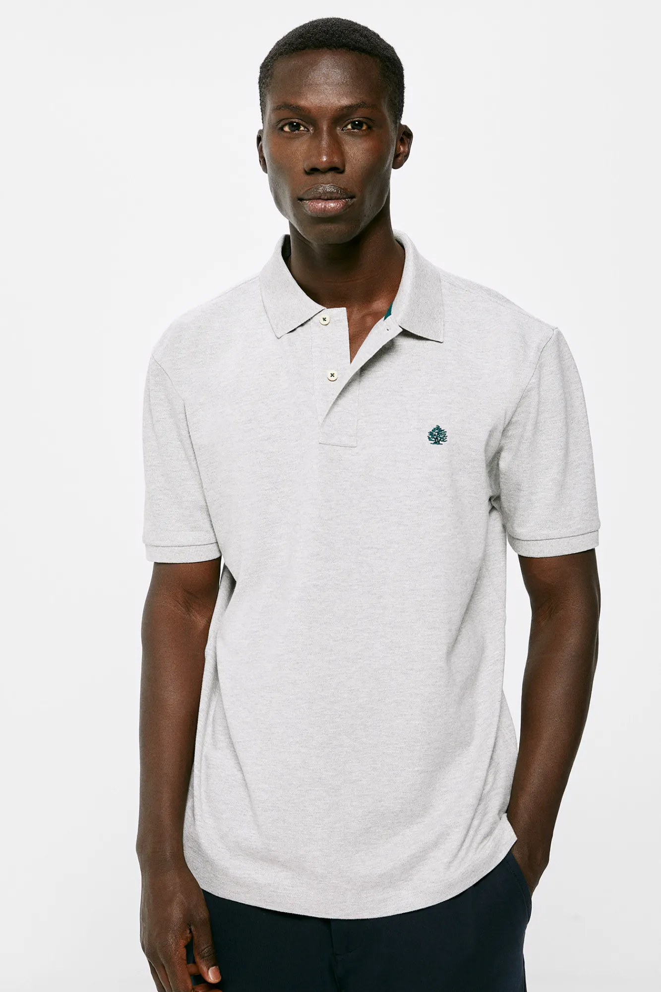 * Polo Pique Basico Gris Medio Best