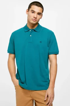 * Polo Pique Basico Turquesa Discount