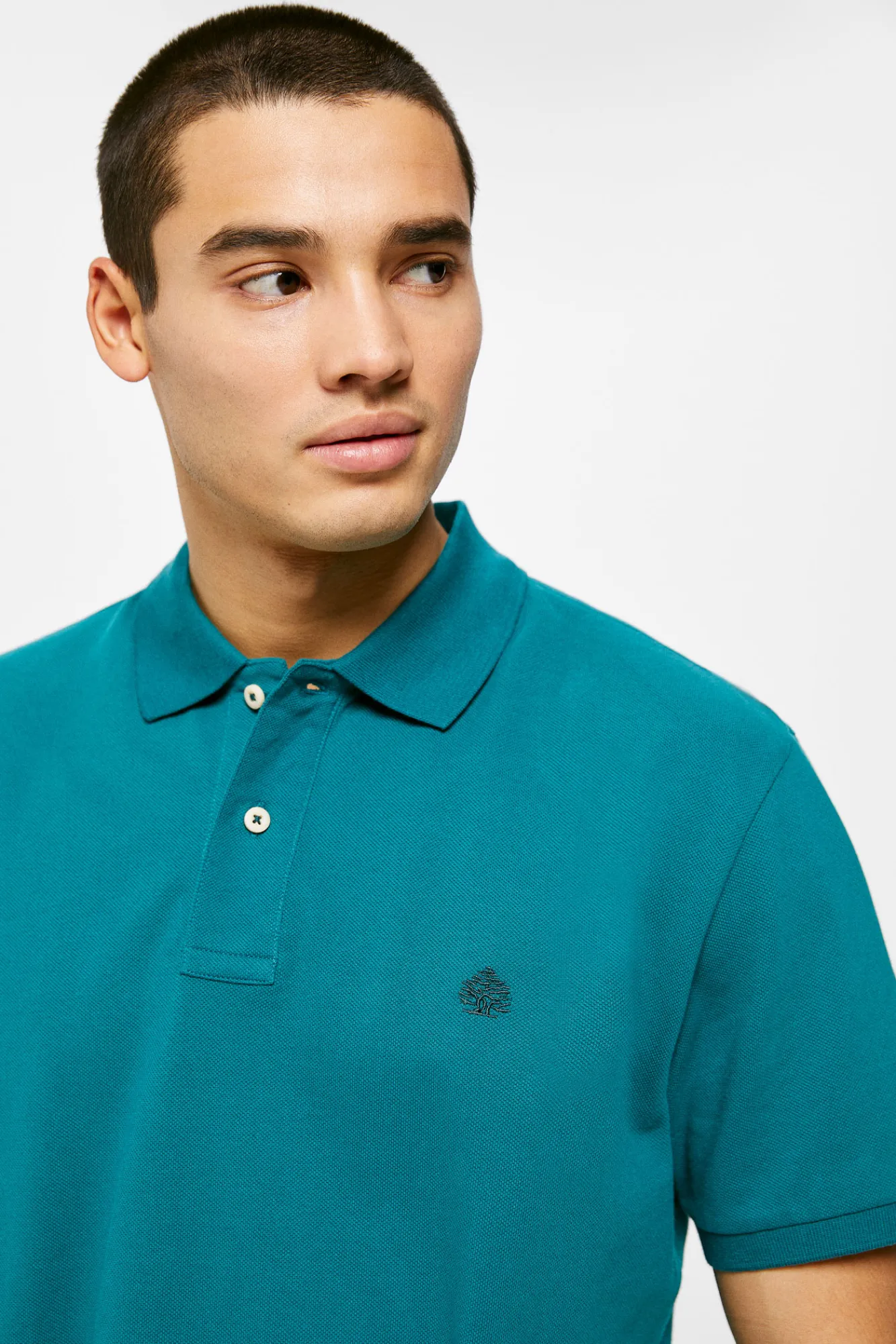 * Polo Pique Basico Turquesa Discount