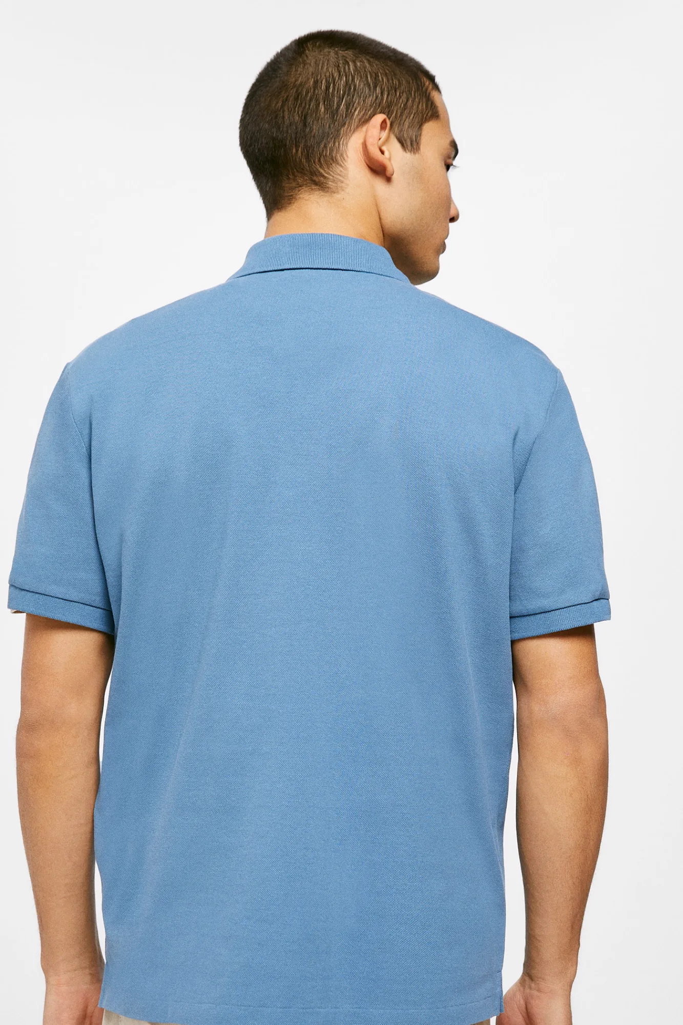 * Polo Pique Basico Azul Medio New