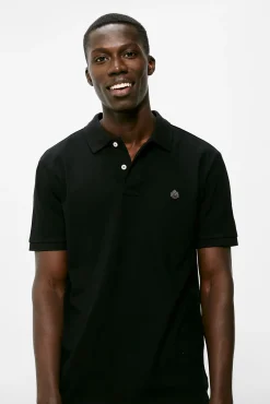 * Polo Pique Basico Negro Sale