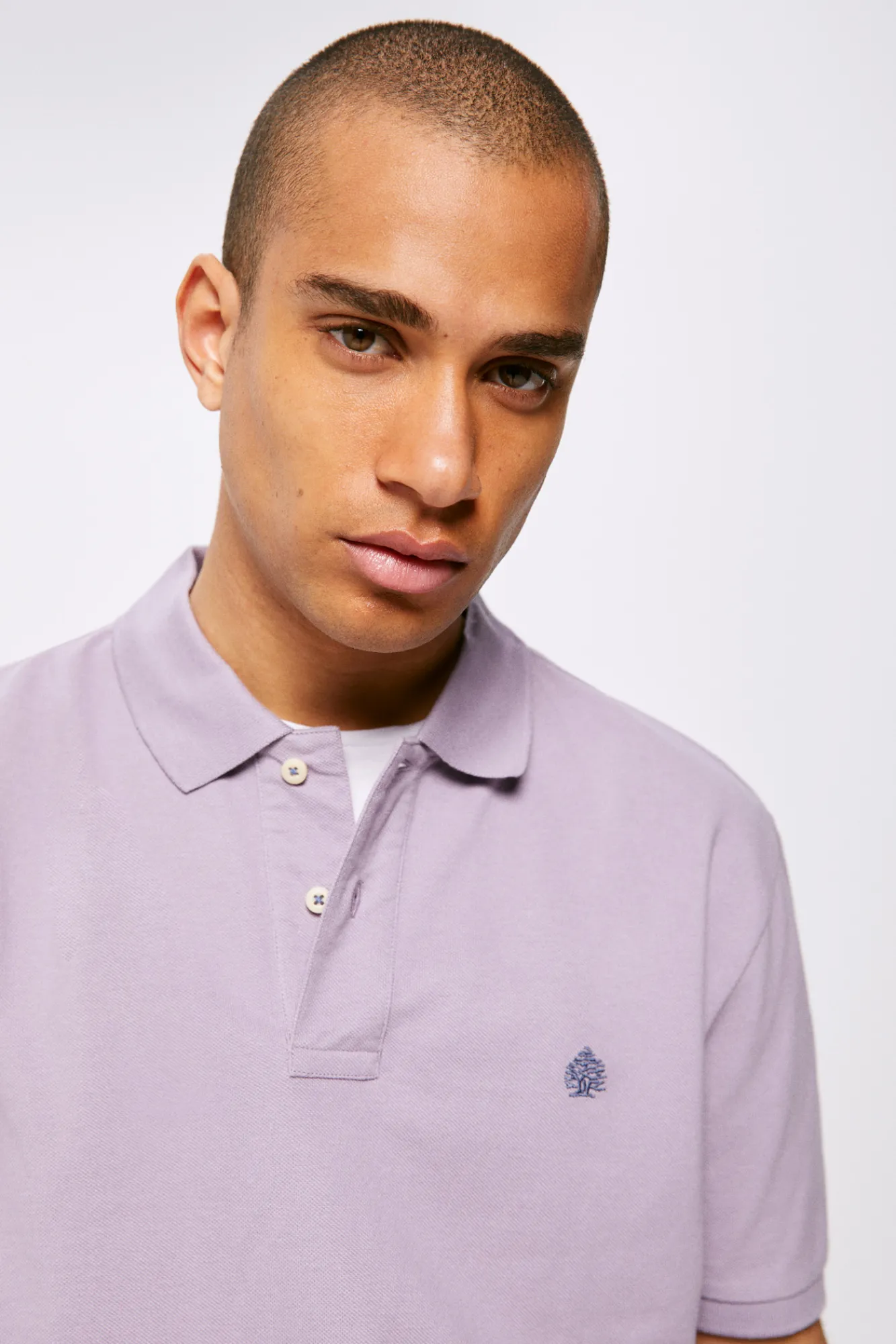 * Polo Pique Basico Morado Sale