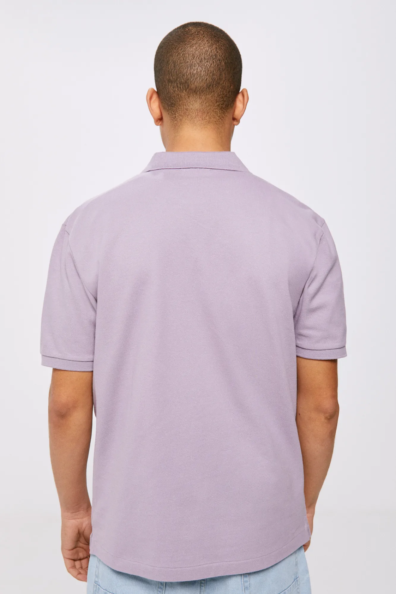 * Polo Pique Basico Morado Sale