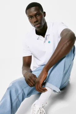 * Polo Pique Basico Blanco Sale