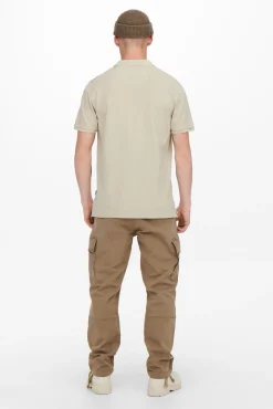 Only & Sons Polo Pique Basico Gris Medio New