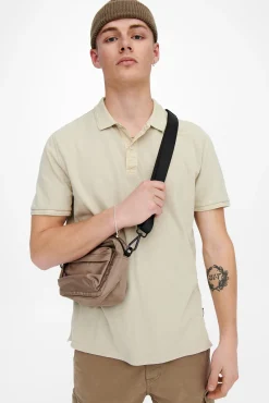 Only & Sons Polo Pique Basico Gris Medio New