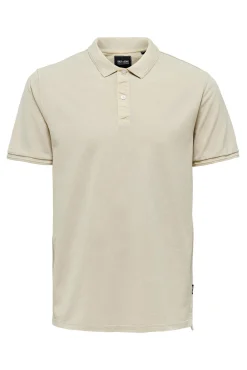 Only & Sons Polo Pique Basico Gris Medio New