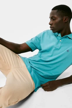 * Polo Pique Basico Turquesa Online