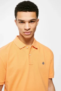 * Polo Pique Basico Naranja
