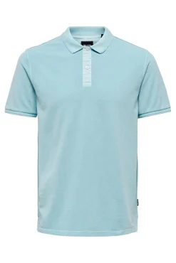 Only & Sons Polo Pique Basico Azul Medio