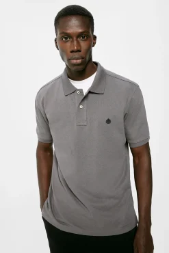 * Polo Pique Basico Gris Oscuro Clearance