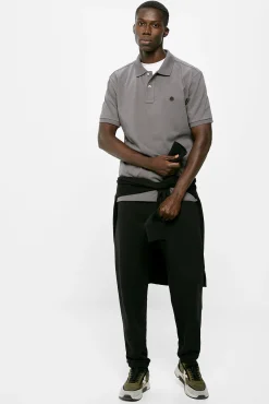 * Polo Pique Basico Gris Oscuro Clearance