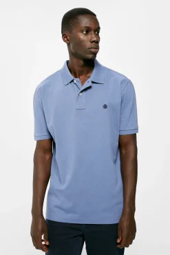 * Polo Pique Basico Azul Medio Outlet