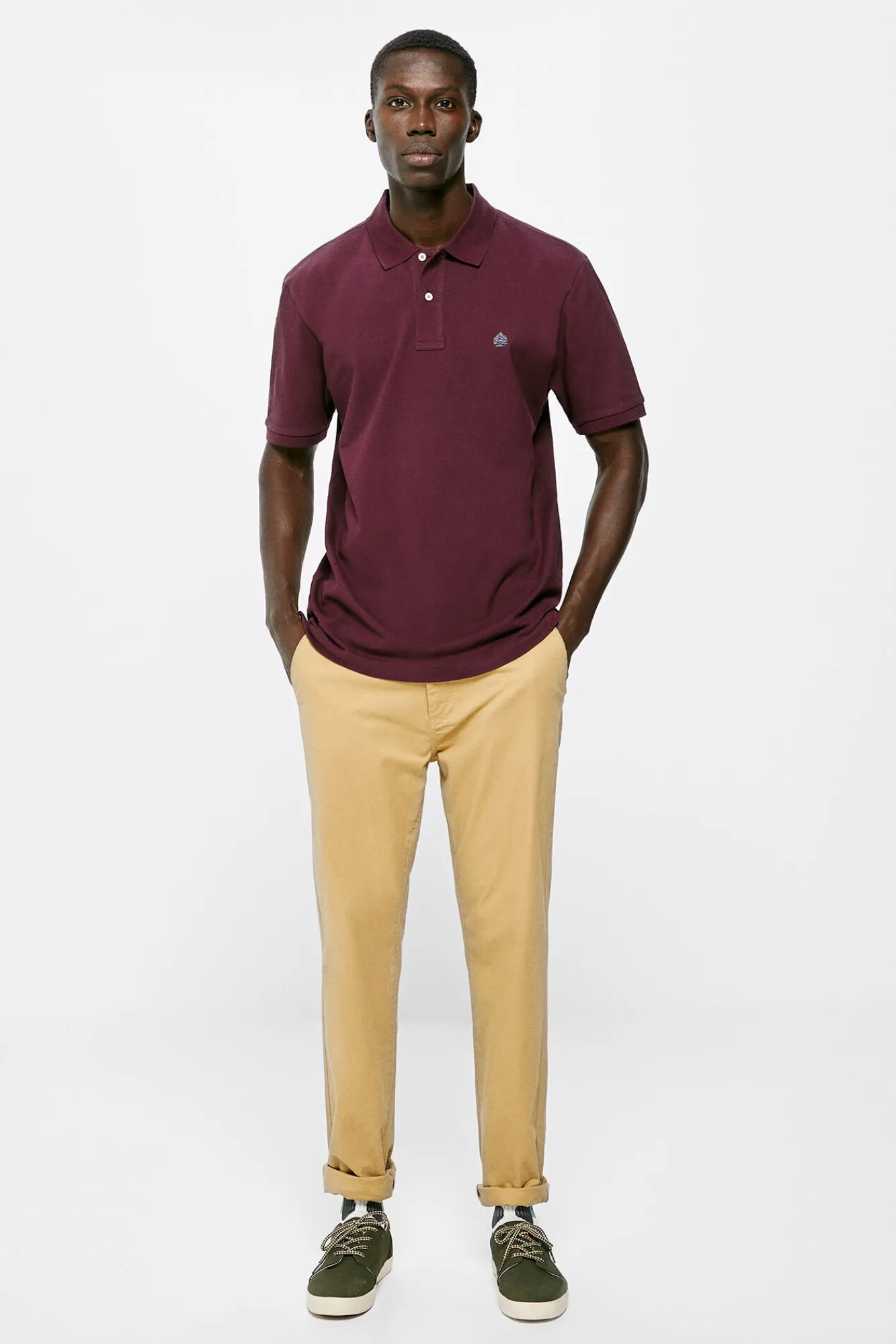 * Polo Pique Basico Granate New