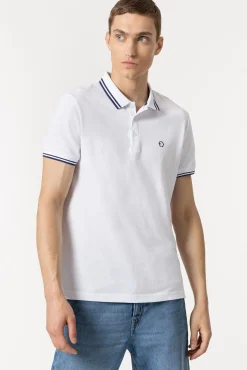 Tiffosi Polo Pique Con Detalle Rayas Blanco