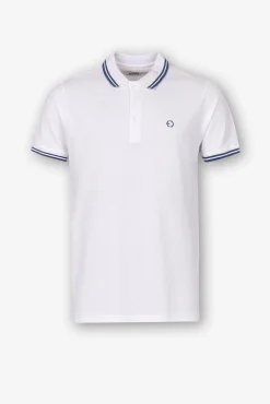 Tiffosi Polo Pique Con Detalle Rayas Blanco