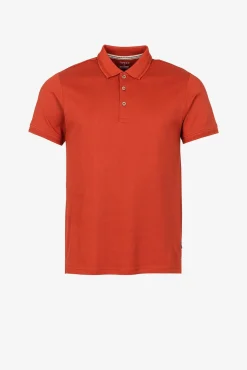 Tiffosi Polo Pique Cuello Con Detalle Naranja Online