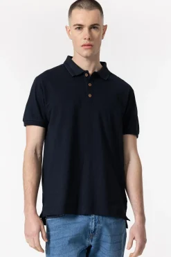 Tiffosi Polo Pique Cuello Con Detalle Navy Hot