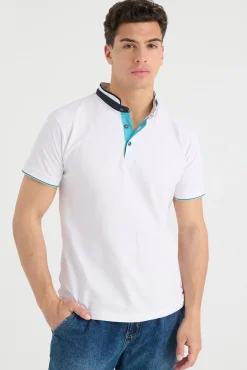 Inside Polo Pique Cuello Mao Blanco Sale