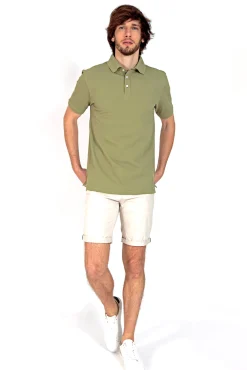 Brave Soul Polo Pique De Manga Corta. Verde Sale