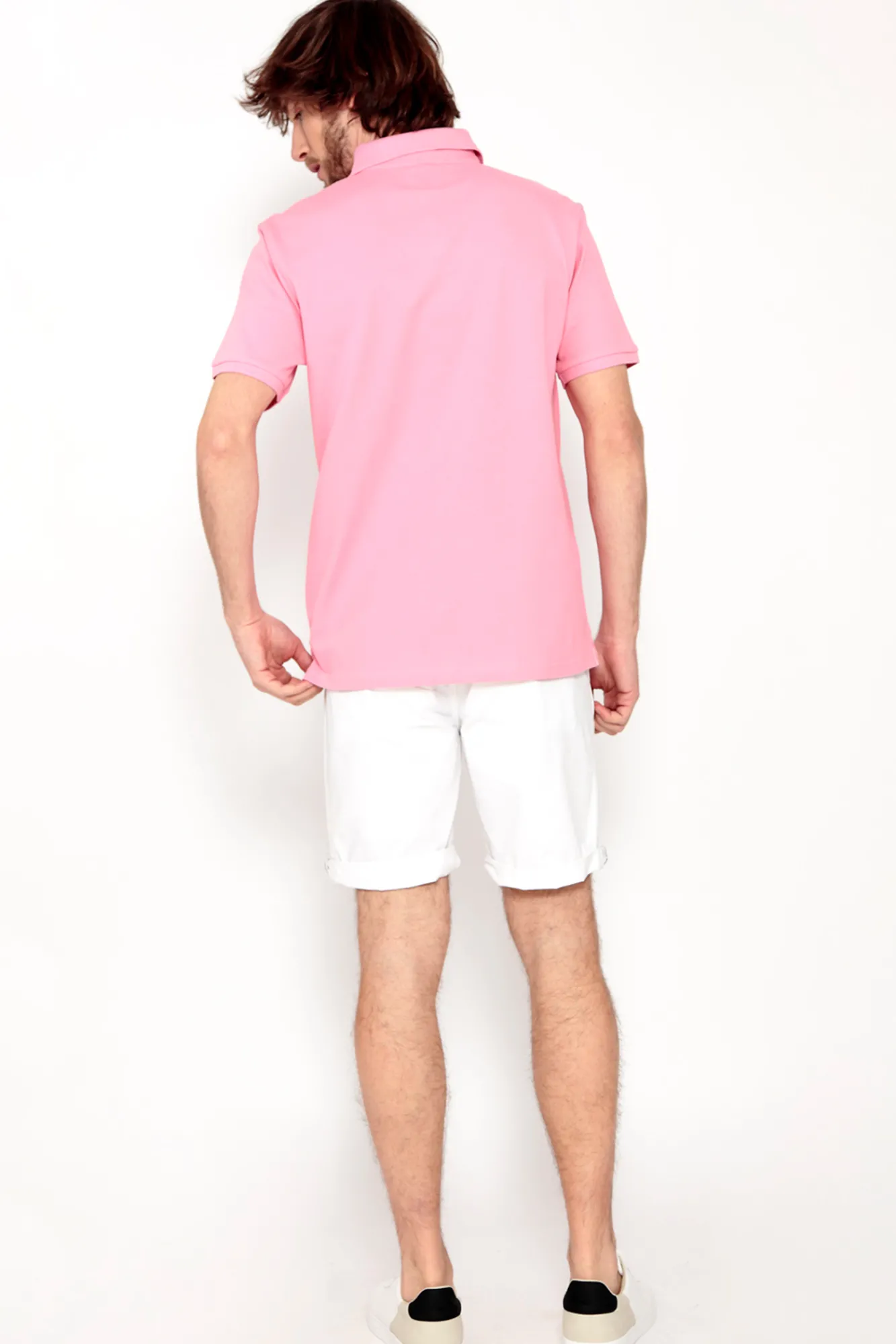 Brave Soul Polo Pique De Manga Corta. Rosa Discount