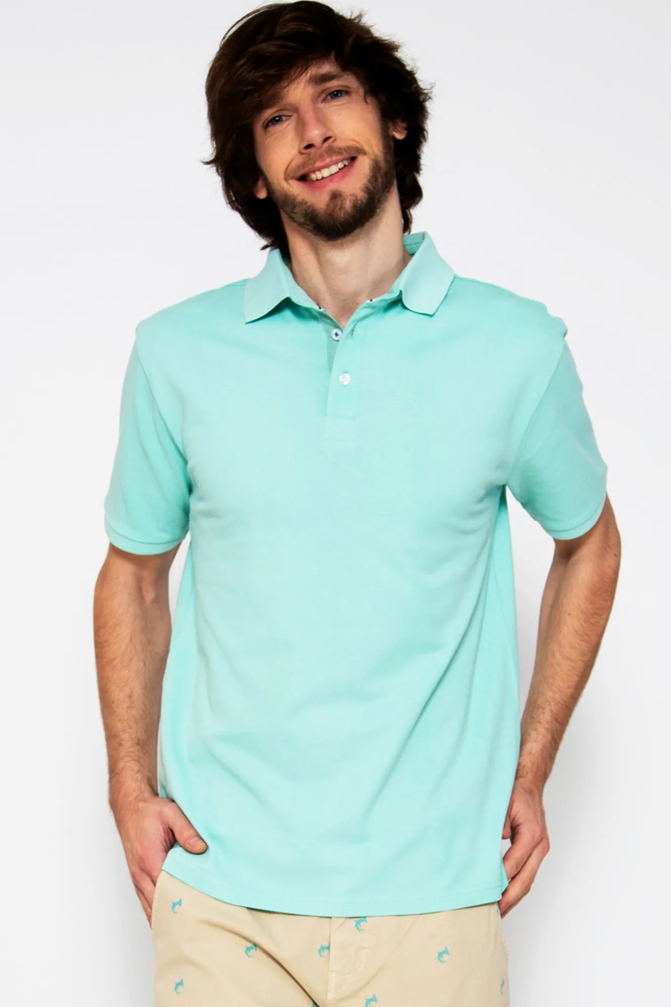 Brave Soul Polo Pique De Manga Corta. Azul Outlet