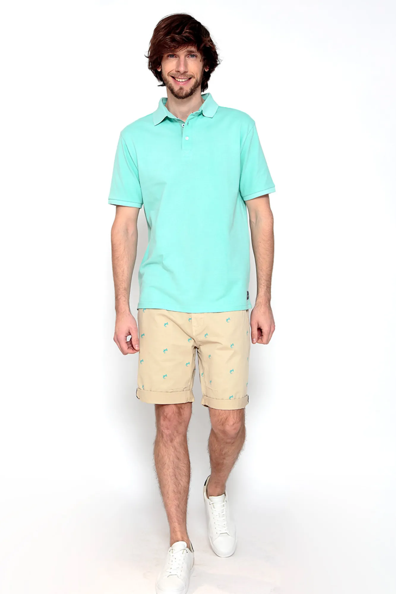 Brave Soul Polo Pique De Manga Corta. Azul Outlet