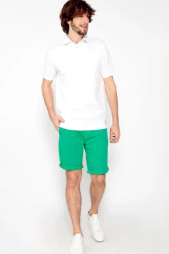 Brave Soul Polo Pique De Manga Corta. Blanco Sale