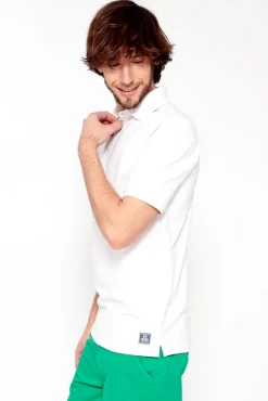 Brave Soul Polo Pique De Manga Corta. Blanco Sale