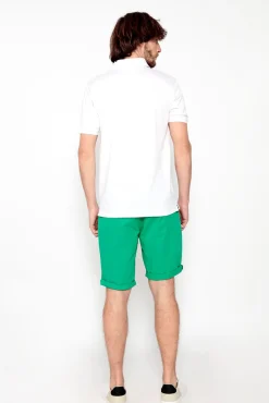 Brave Soul Polo Pique De Manga Corta. Blanco Sale