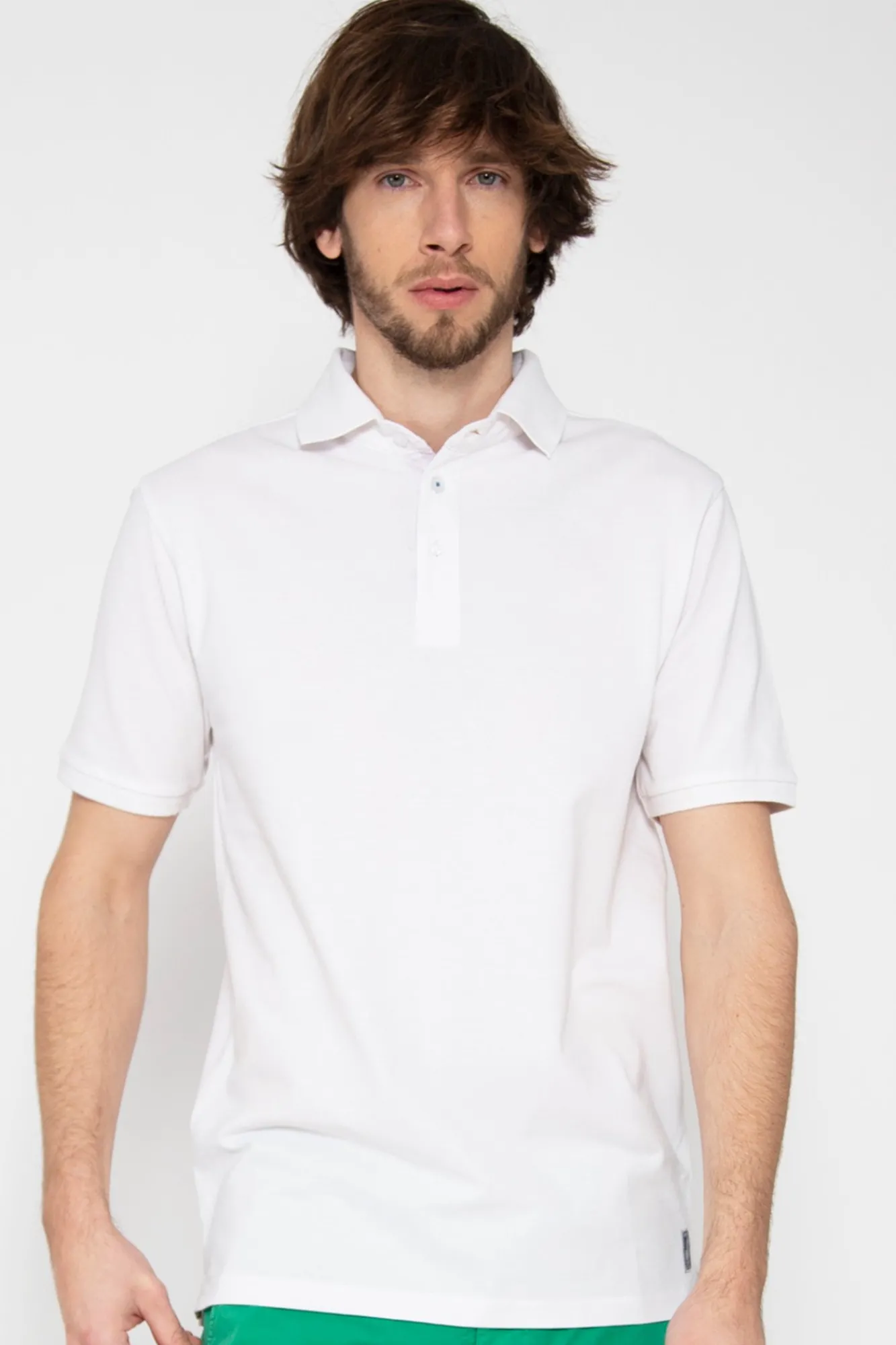 Brave Soul Polo Pique De Manga Corta. Blanco Sale