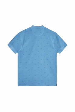 Ooto Polo Pique Estampado Aviones Azul Discount