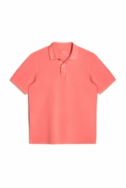 Ooto Polo Pique Lavado Bordado Avion Coral New