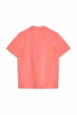 Ooto Polo Pique Lavado Bordado Avion Coral New