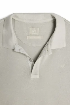 Ooto Polo Pique Lavado Bordado Avion Gris Clearance