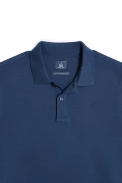 Ooto Polo Pique Lavado Bordado Avion Azul Sale